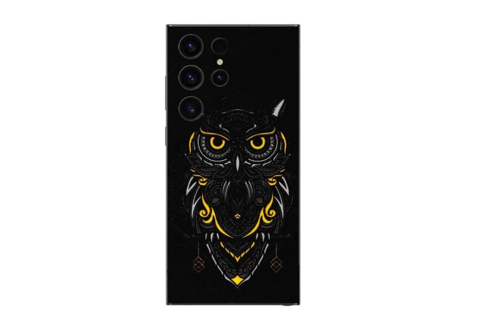 Black and Yellow Owl