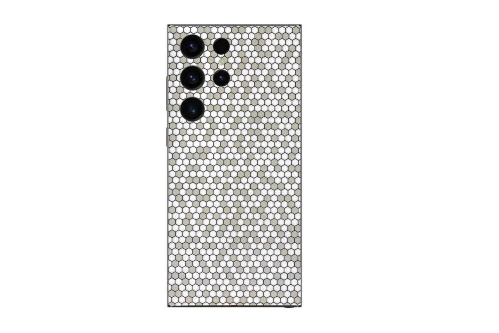 Black and Grey Honeycomb + (Free Cable Protector)